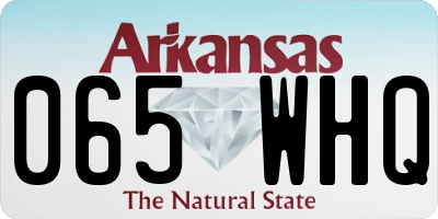 AR license plate 065WHQ