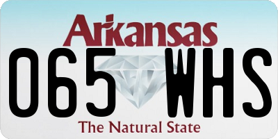 AR license plate 065WHS