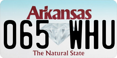AR license plate 065WHU