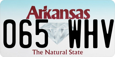 AR license plate 065WHV
