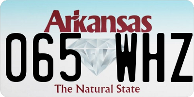 AR license plate 065WHZ