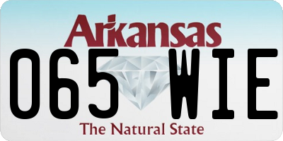 AR license plate 065WIE