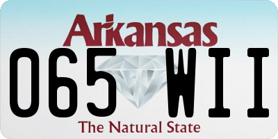 AR license plate 065WII