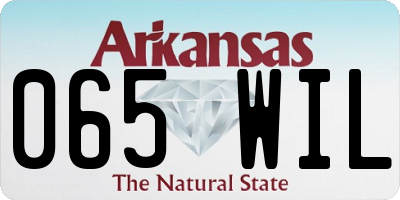 AR license plate 065WIL