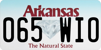 AR license plate 065WIO
