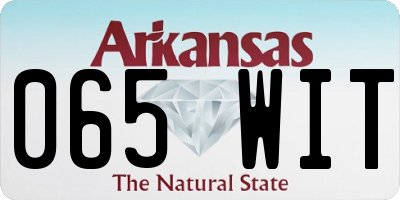 AR license plate 065WIT