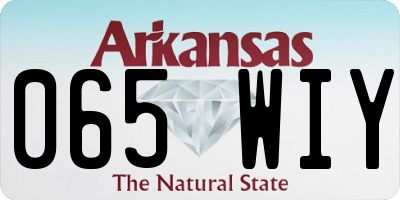 AR license plate 065WIY