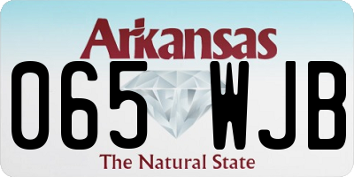 AR license plate 065WJB