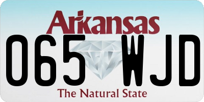 AR license plate 065WJD