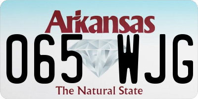 AR license plate 065WJG