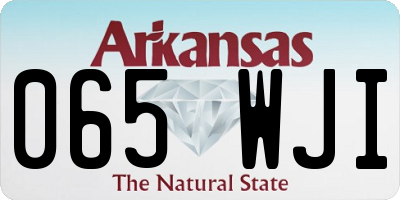 AR license plate 065WJI