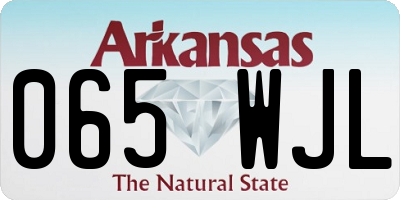 AR license plate 065WJL