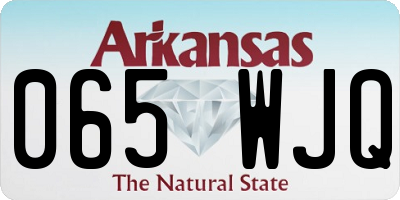 AR license plate 065WJQ