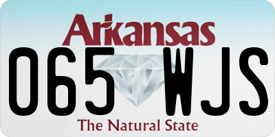 AR license plate 065WJS