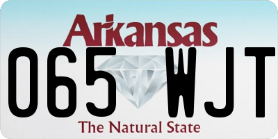 AR license plate 065WJT