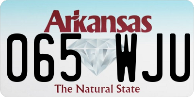 AR license plate 065WJU
