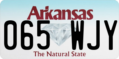 AR license plate 065WJY