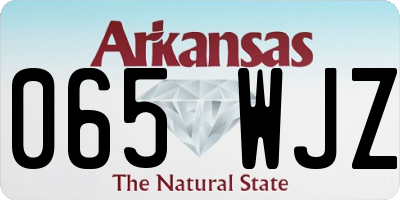 AR license plate 065WJZ