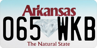 AR license plate 065WKB