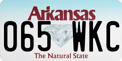 AR license plate 065WKC