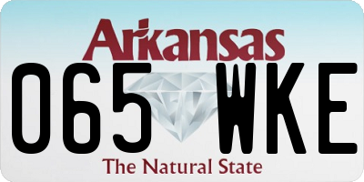 AR license plate 065WKE