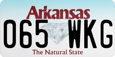 AR license plate 065WKG