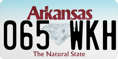 AR license plate 065WKH
