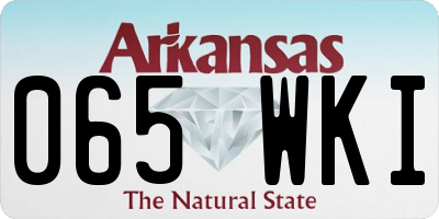 AR license plate 065WKI