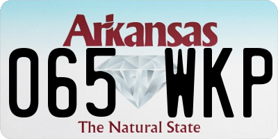 AR license plate 065WKP