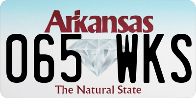 AR license plate 065WKS
