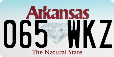 AR license plate 065WKZ