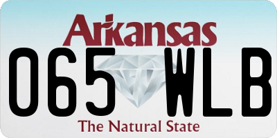 AR license plate 065WLB