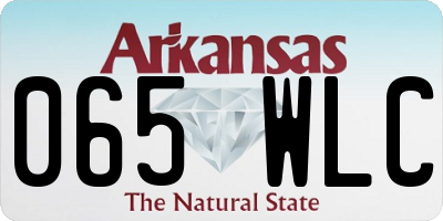 AR license plate 065WLC