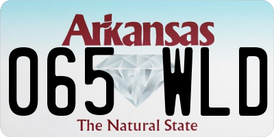 AR license plate 065WLD