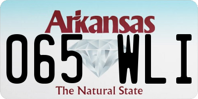 AR license plate 065WLI