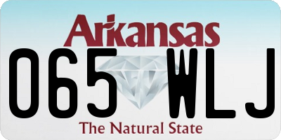 AR license plate 065WLJ