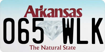 AR license plate 065WLK