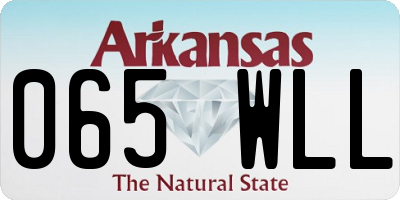 AR license plate 065WLL