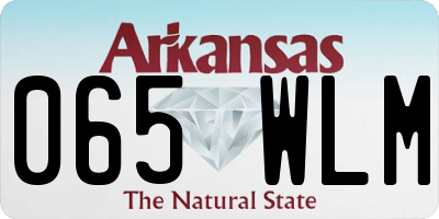 AR license plate 065WLM