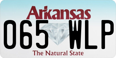 AR license plate 065WLP