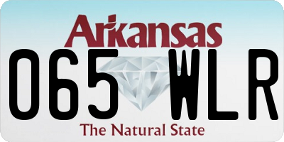 AR license plate 065WLR