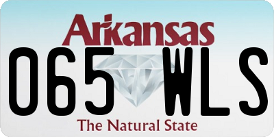 AR license plate 065WLS