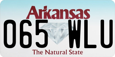 AR license plate 065WLU