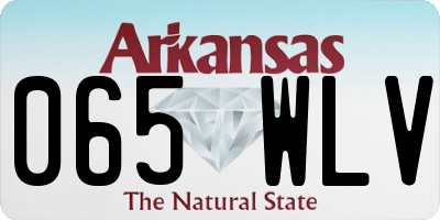 AR license plate 065WLV
