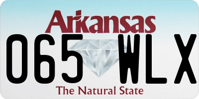 AR license plate 065WLX