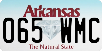AR license plate 065WMC