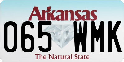 AR license plate 065WMK