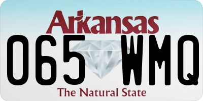 AR license plate 065WMQ