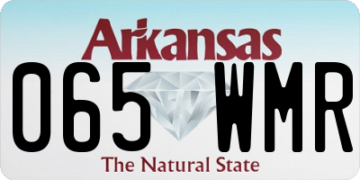 AR license plate 065WMR
