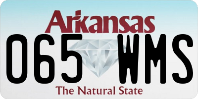 AR license plate 065WMS